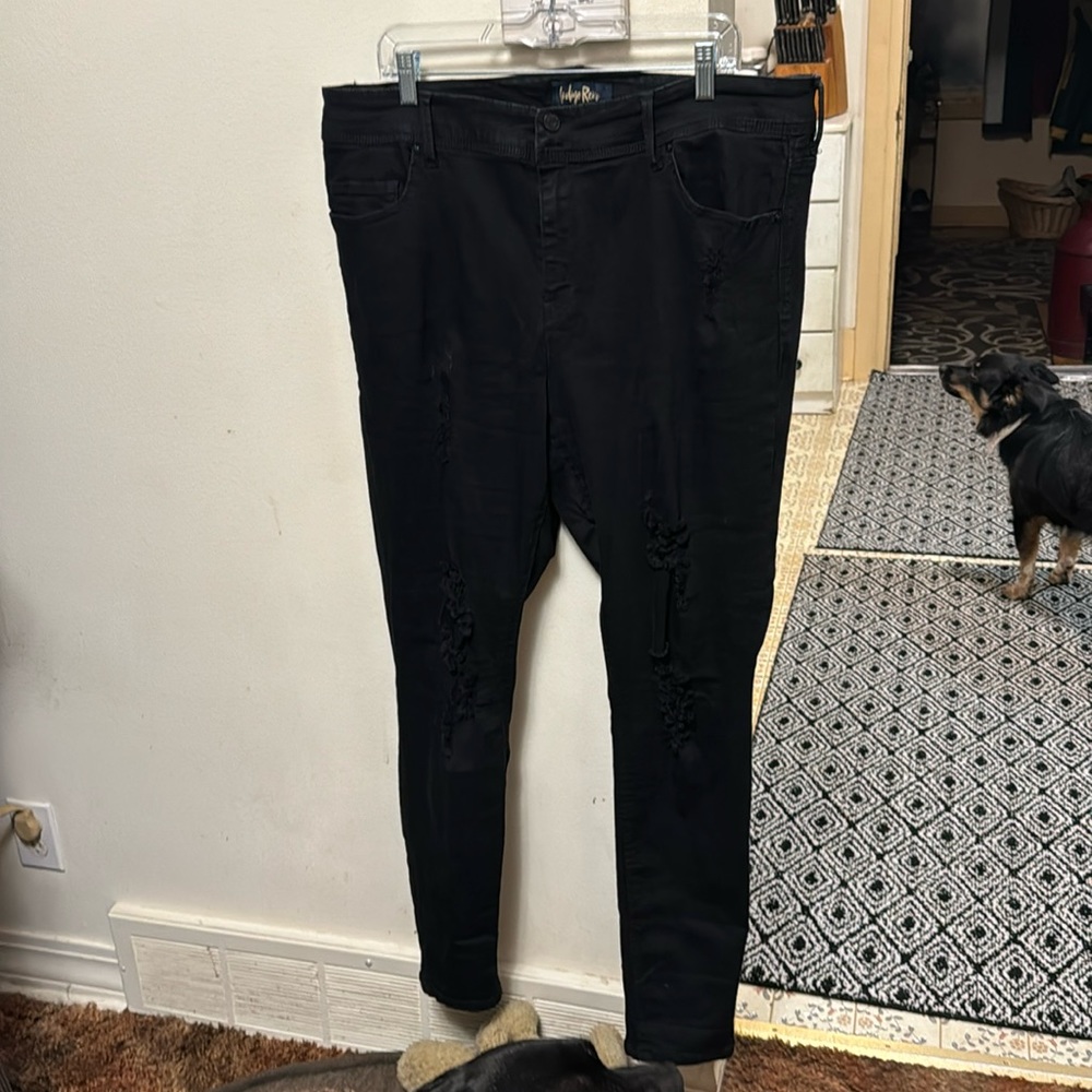 Black stretch jeans
